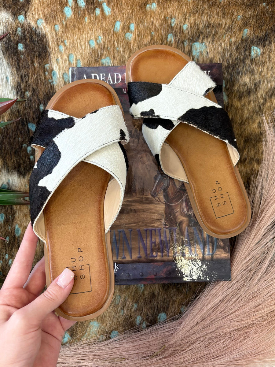 The Best Summer Cow Print Sandal - Main Image