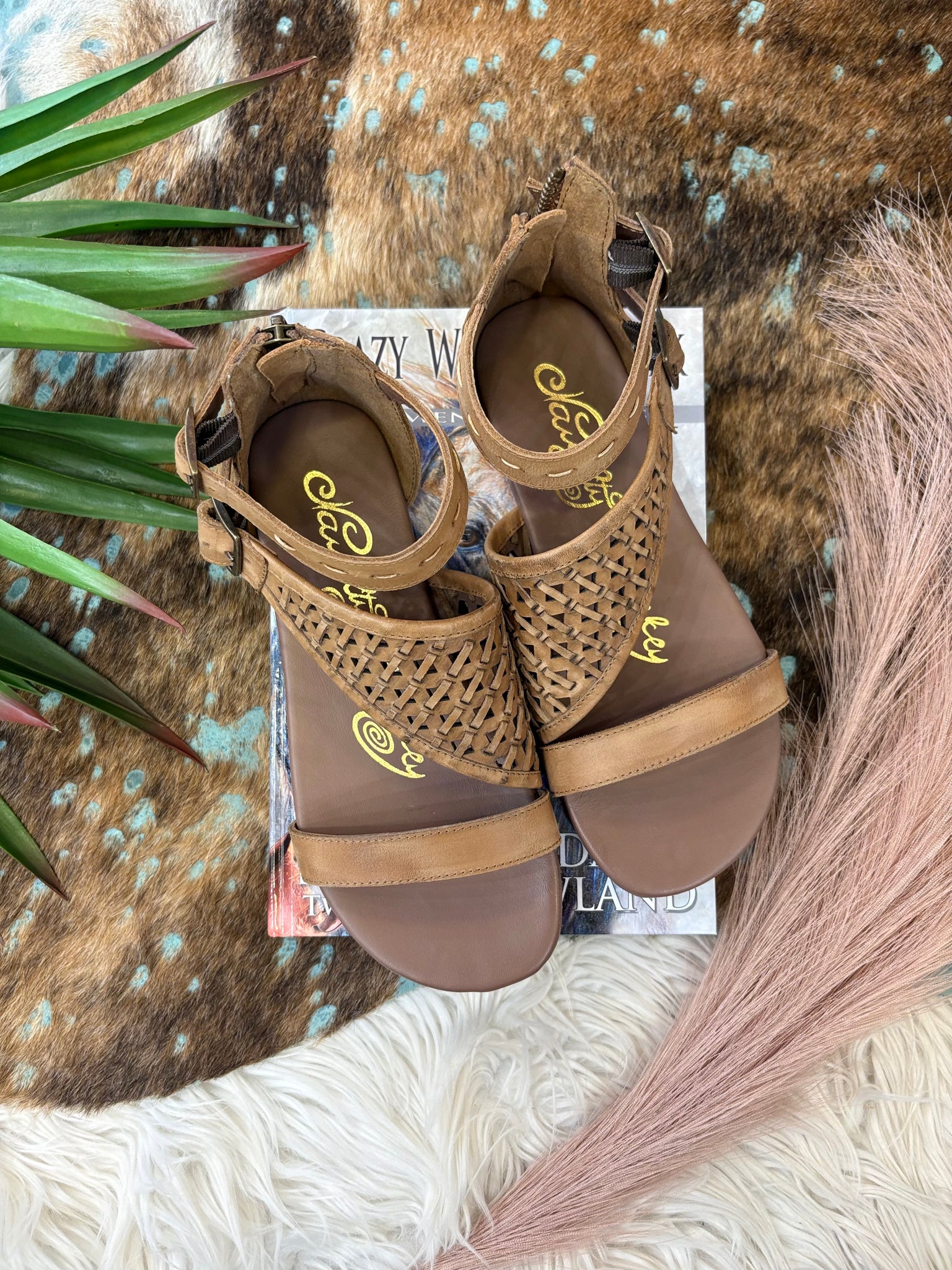 The Come Here Tan Sandal