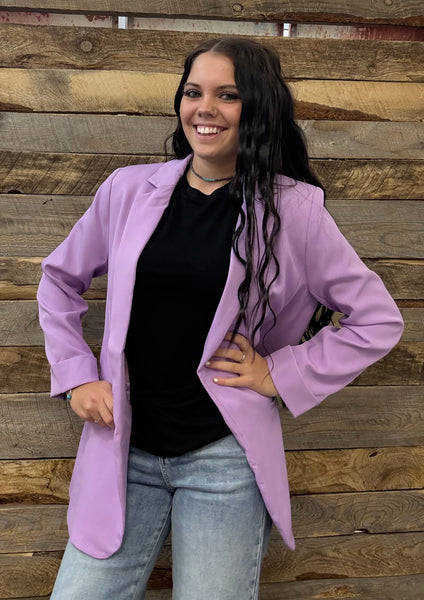 The Just Right Bright Lavender Blazer
