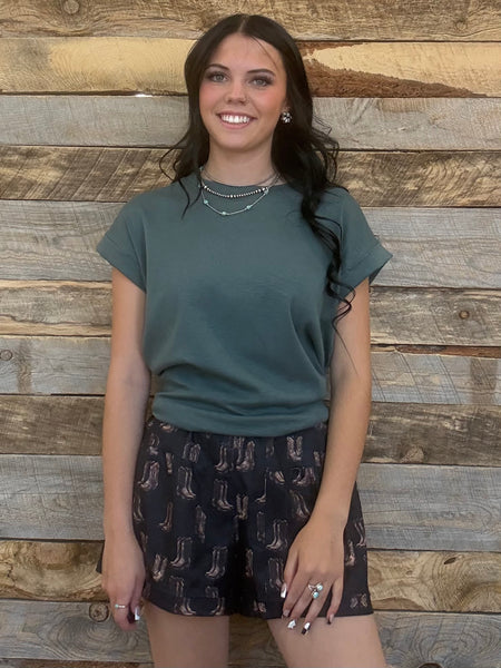The Take It Ash Basic Jade Top