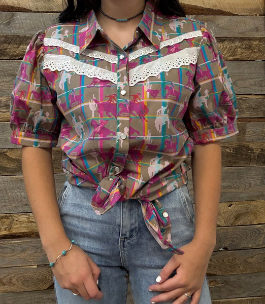 The Plaid Days Top