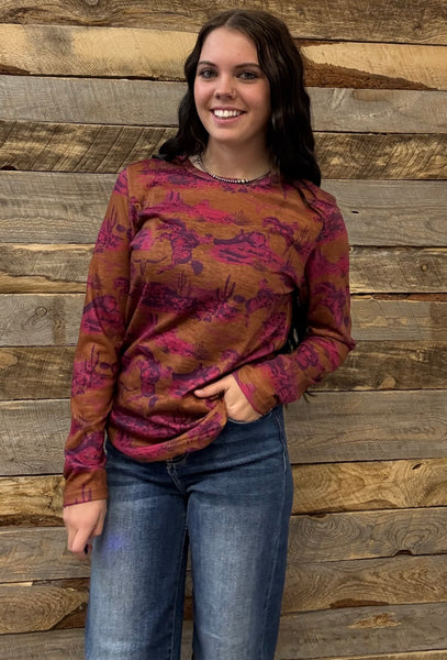 The Bad Company Long Sleeve Mesh Top