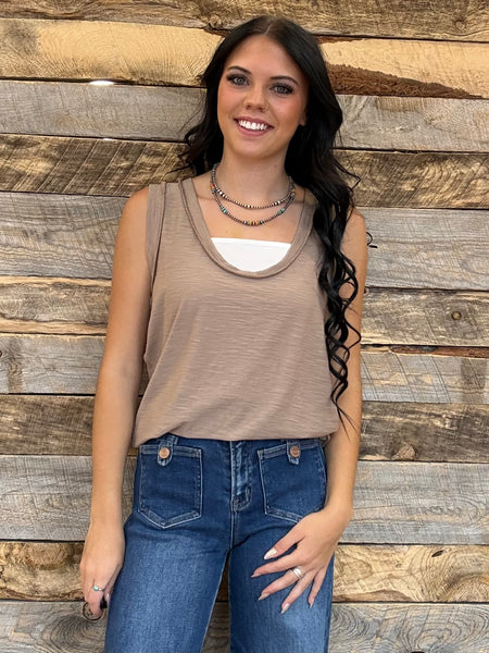 The New Way Ash Mocha Tank Top