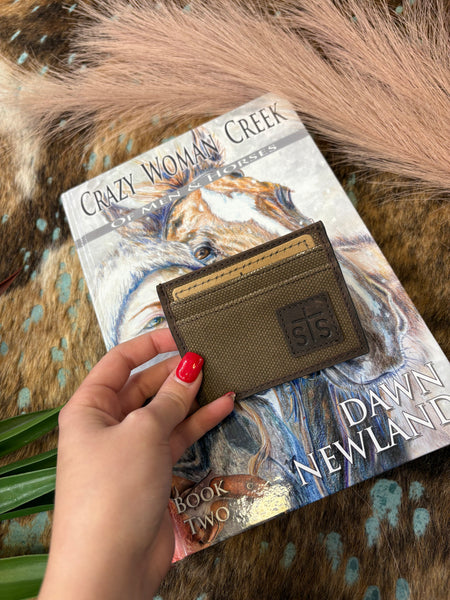 The Start Here Canvas Card Wallet