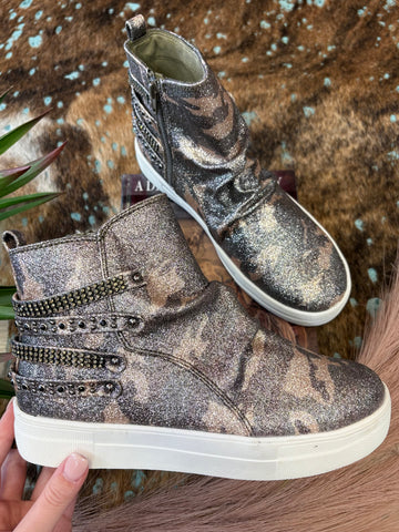 The Camo Glitter Sneakers