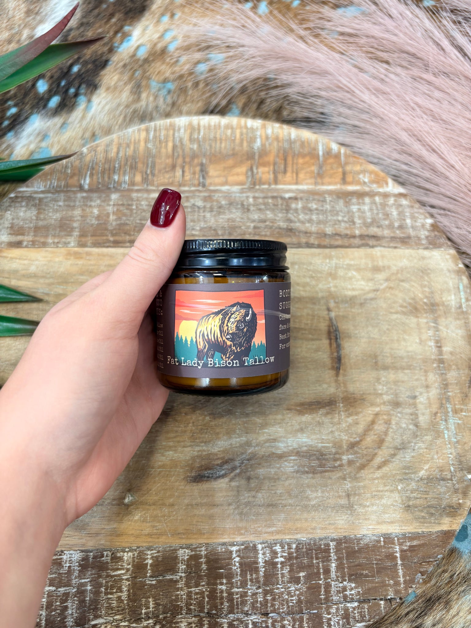 Teakwood & Sweet Tobacco Premium Body Blend Whipped Bison Tallow