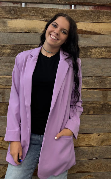 The Just Right Bright Lavender Blazer