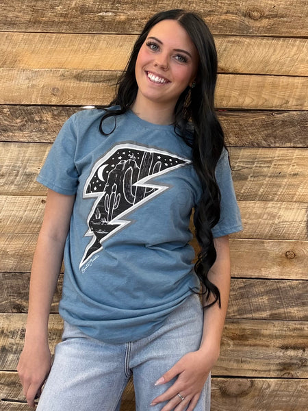 The Desert Lightening Light Blue Tee