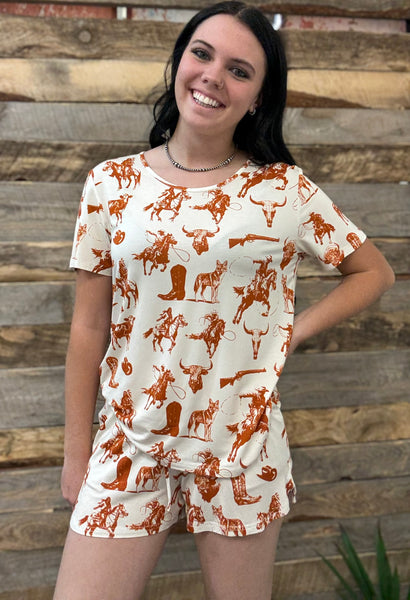 The Cowboys and Indians Pajamas Set