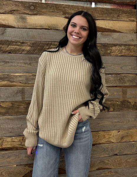 The New Way Light Mocha Sweater