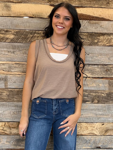 The New Way Ash Mocha Tank Top