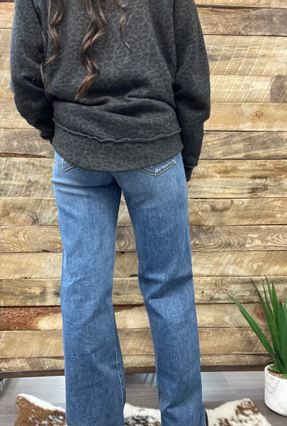 The Billie High Rise Wide Leg Medium Wash Jeans