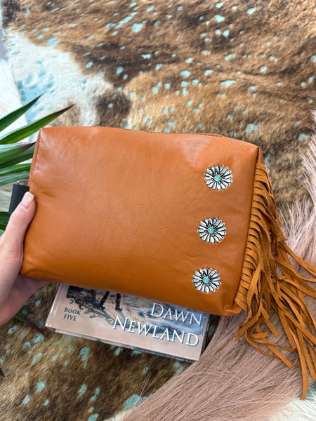 The Saddle Concho Traveler Pouch Bag