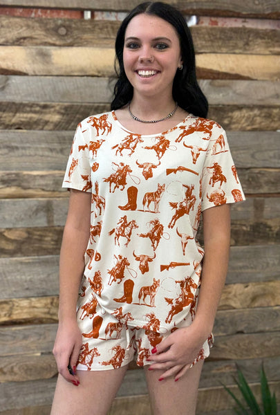 The Cowboys and Indians Pajamas Set