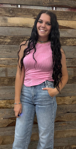 The Remember Those Candy Pink Tank Top