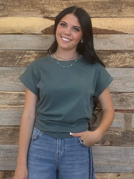 The Take It Basic Jade Top