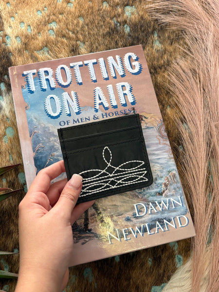 The Boot Stitch Black Card Wallet