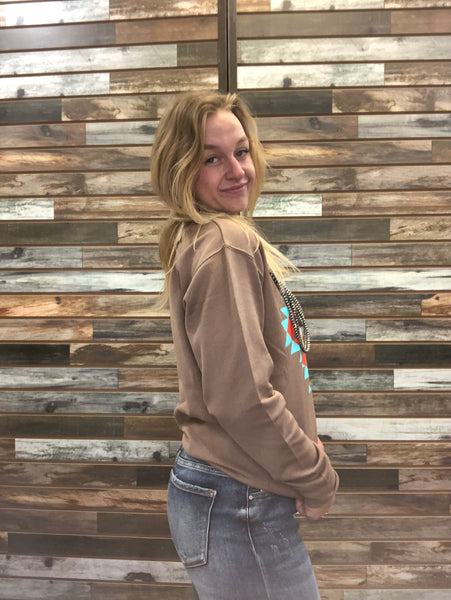 The Diamond Way Aztec Latte Sweatshirt