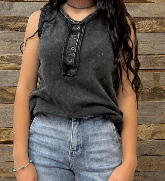 The Best Start Black Tank Top