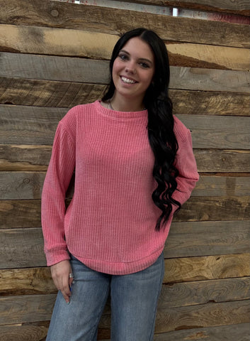 The Best Move Light Pink Sweater