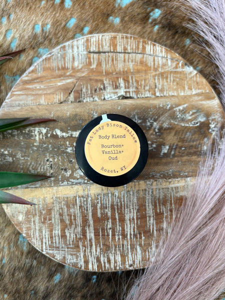 Bourbon, Vanilla, and Oud Premium Body Blend Whipped Bison Tallow