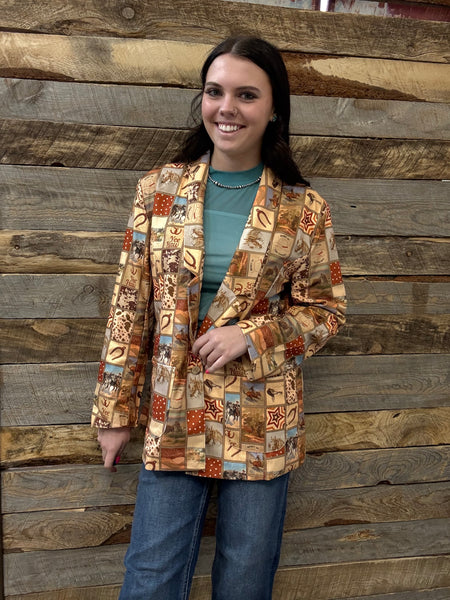 The Western Squares Blazer