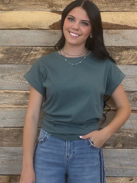 The Take It Basic Jade Top