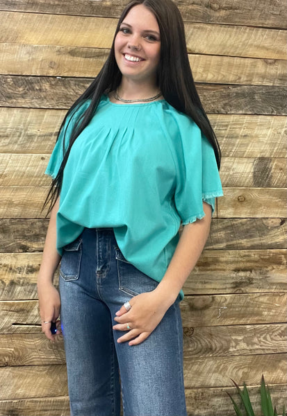 The Many Ways Turquoise Top