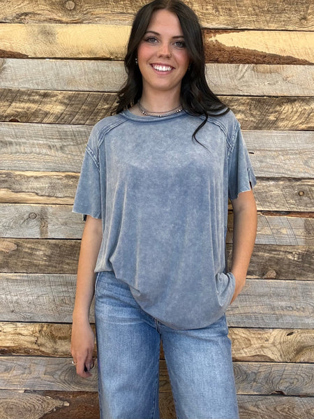 The Way To Be Denim Blue Top