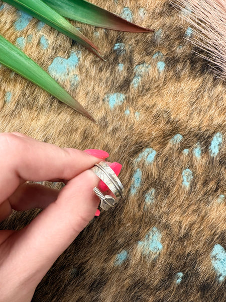 The Wrap Around Feather Ring