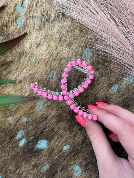 The Hot Pink Mini Claw Clip