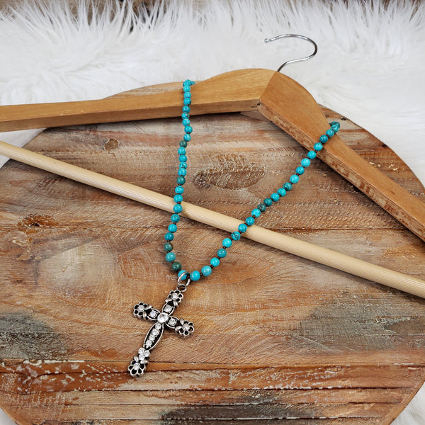 The Crystal Cross Necklace