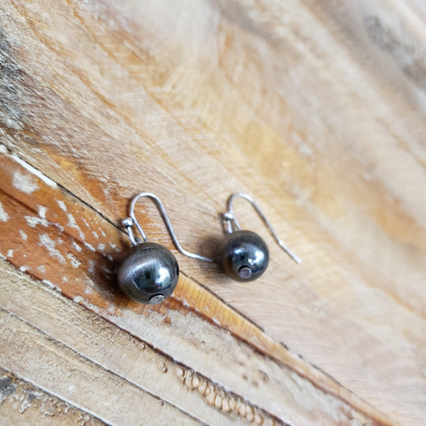 The Little Silver Single Drop Earrings