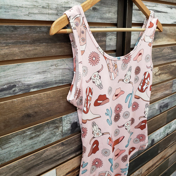 The Western Hats and Cactus Bodysuit