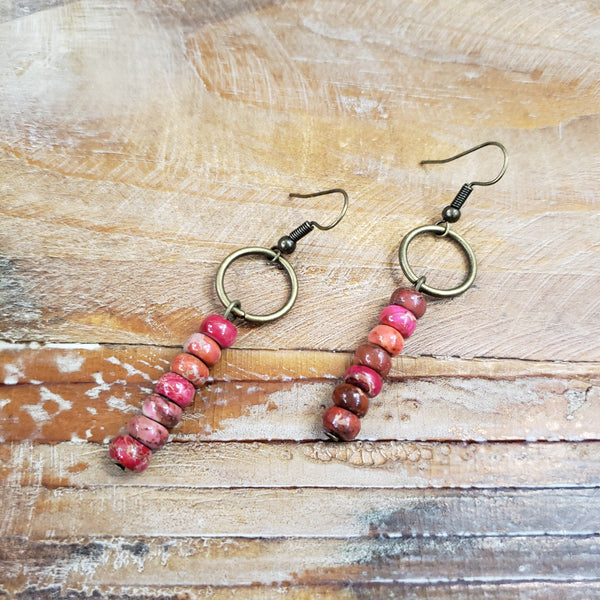 The I Will Start Red Earrings