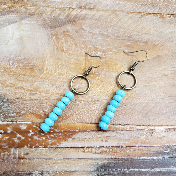 The I Will Start Turquoise Earrings