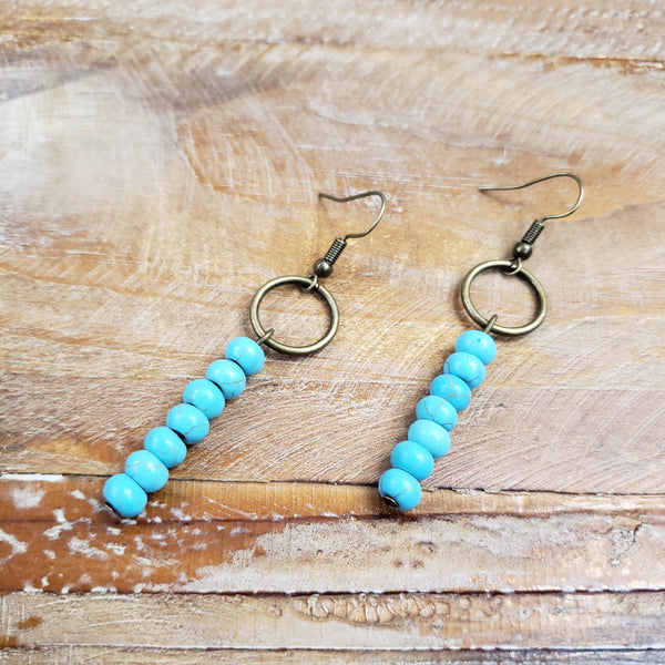 The I Will Start Turquoise Earrings