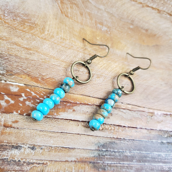 The I Will Start Jasper Earrings
