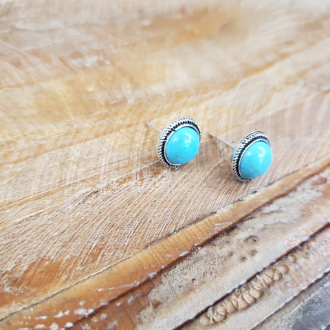 The Simple Turquoise Studs
