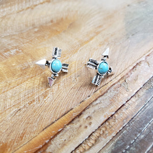 The Arrows and Turquoise Earrings