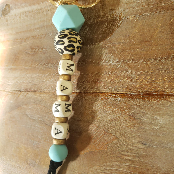 The Mama Sky Blue Keychain