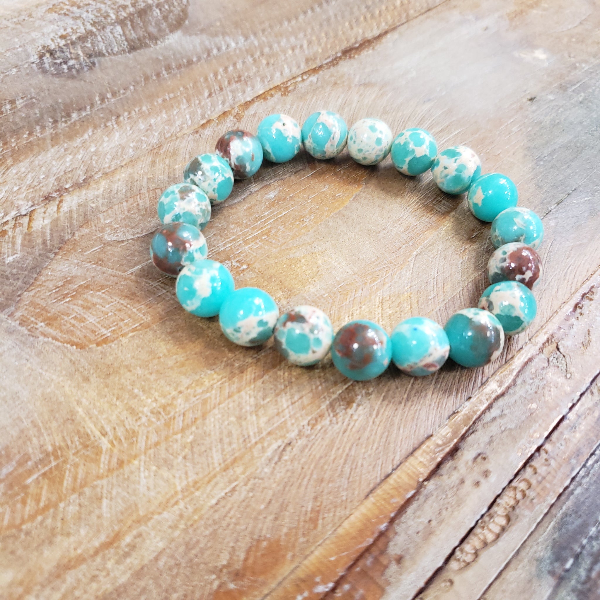 The Minty Earthy Stretch Bracelet