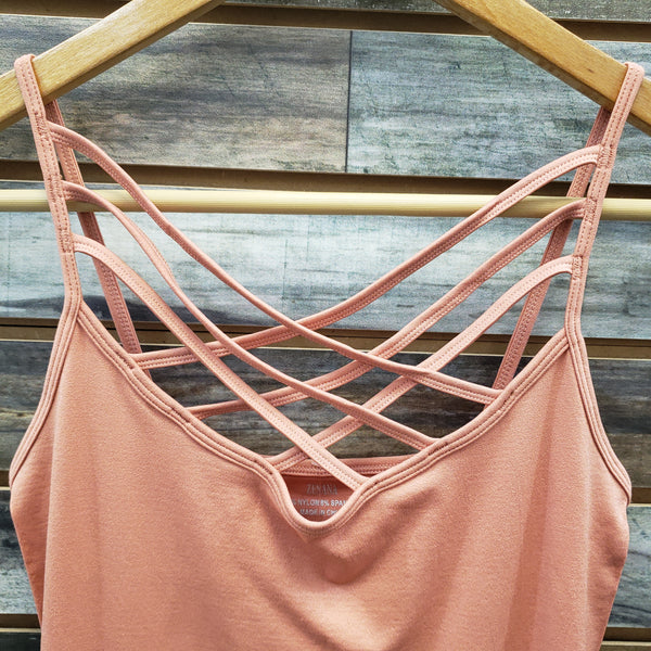 The Strappy Cami Ash Rose Tank Top