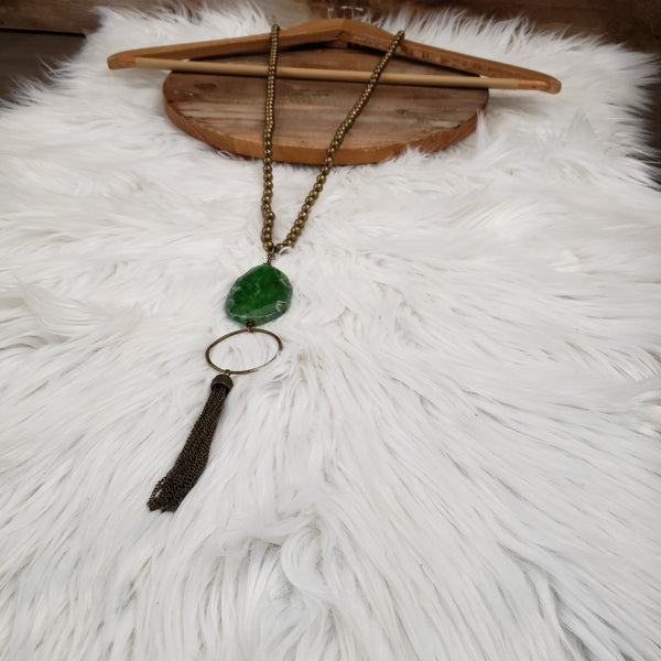 The Sure Way Green Necklace