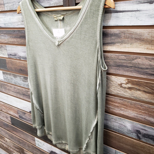 The Perfect Summer Light Olive Tank Top