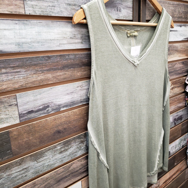 The Perfect Summer Light Olive Tank Top