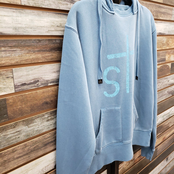 The Unique Blue Hooded Sweatshirt
