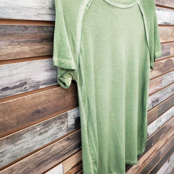 The Right Here Olive Green Top