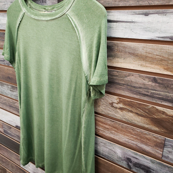 The Right Here Olive Green Top