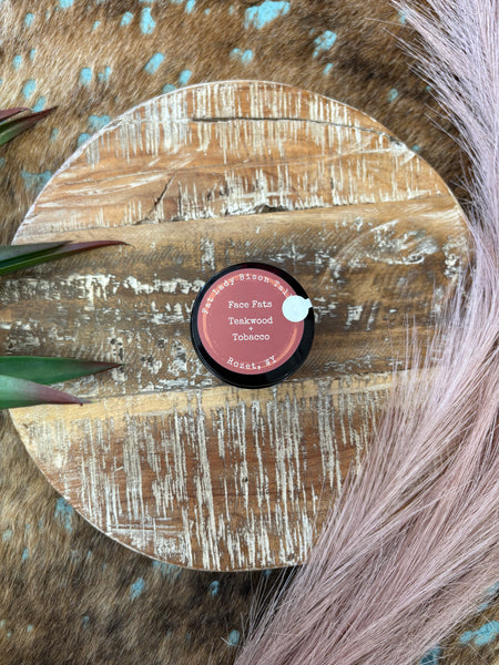 Small Sweet Tobacco and Teakwood Face Fats Premium Whipped Bison Tallow